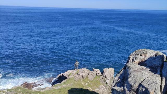 Guardia Civil en un operativo en Fisterra