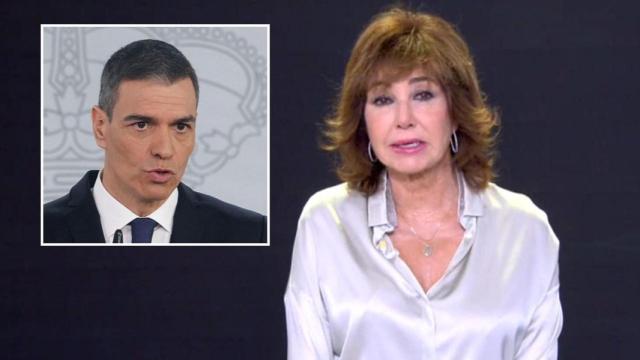 Pedro Sánchez y Ana Rosa Quintana, en un fotomontaje de BLUPER.