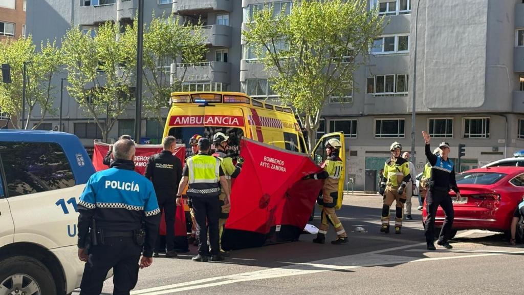 Accidente en las Tres Cruces de Zamora