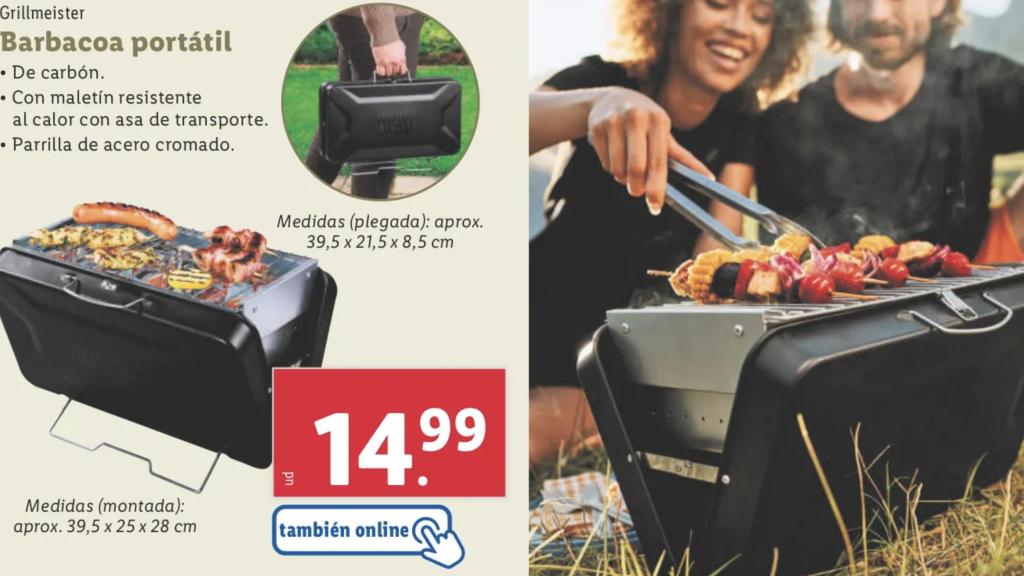 Barbacoa portátil.