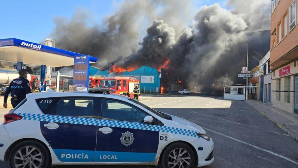 Incendio en un bazar de Villarrobledo.