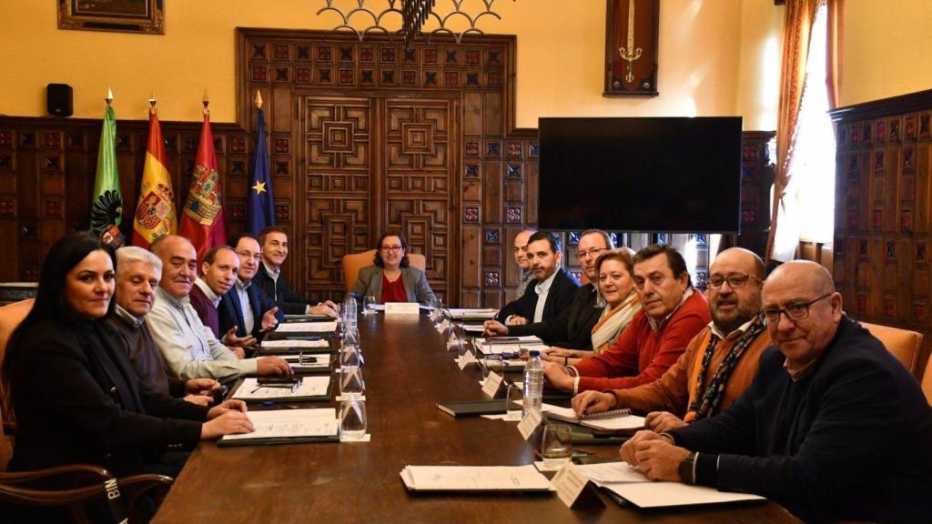 Reunión del gabinete de la Diputación de Toledo.
