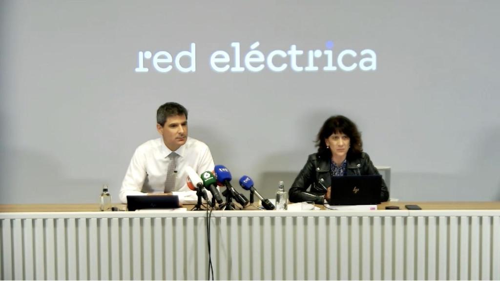 Eduardo Prieto, director de Operaciones de Red Eléctrica, en rueda de prensa tras el apagón.