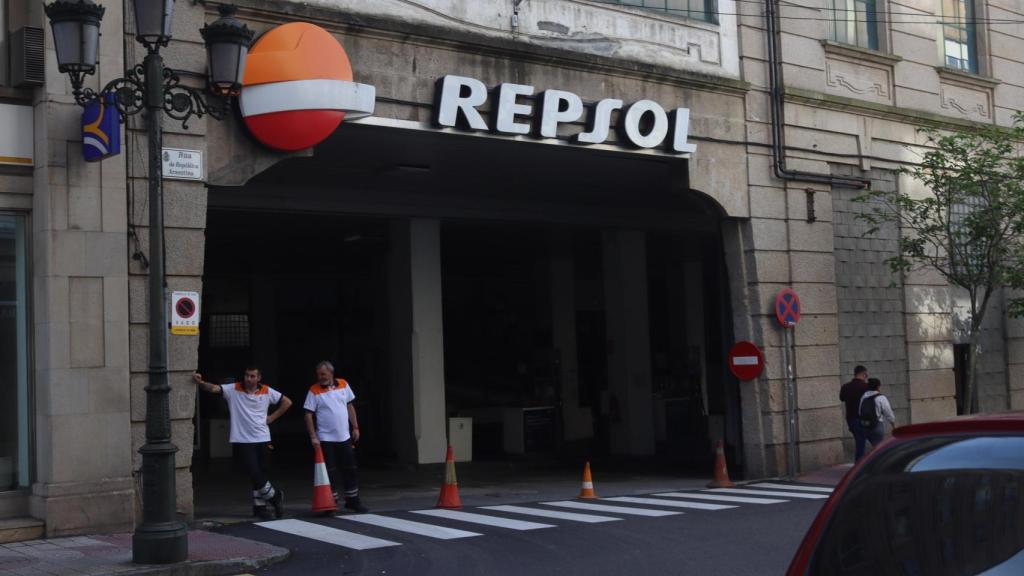 Gasolinera de Vigo durante el apagón