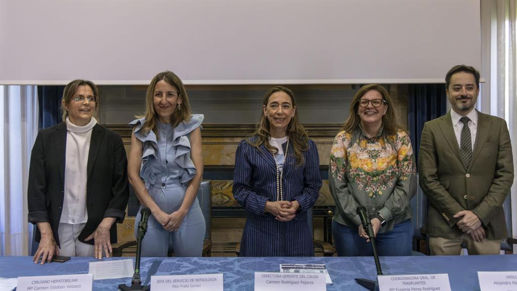 Encuentro en el Colegio Arzobispo Fonseca con motivo de la superación de los 100 trasplantes de donante vivo