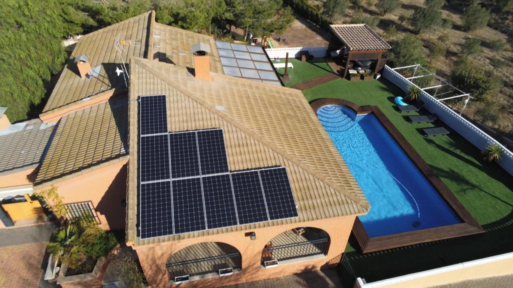 Una instalación fotovoltaica en Alicante.