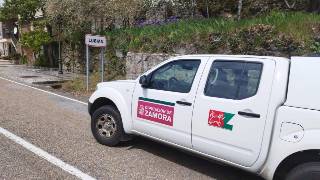 Agentes del Consorcio Provincial de Extinción de Incendios en Lubián