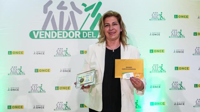 Genara García, la mejor vendedora de la Once en Castilla y León