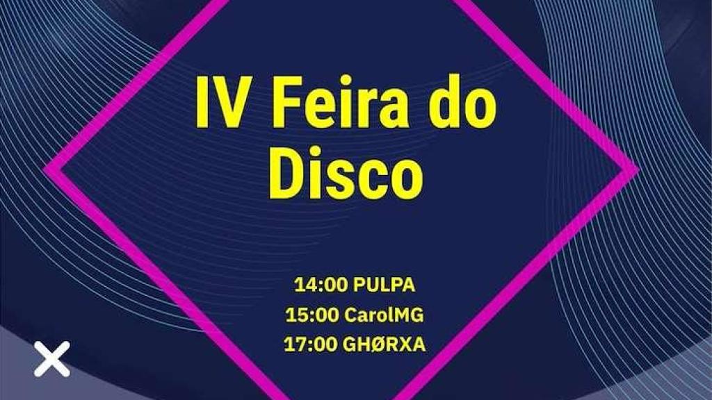 Cartel de la IV edición de la Feria del Disco de Canido.