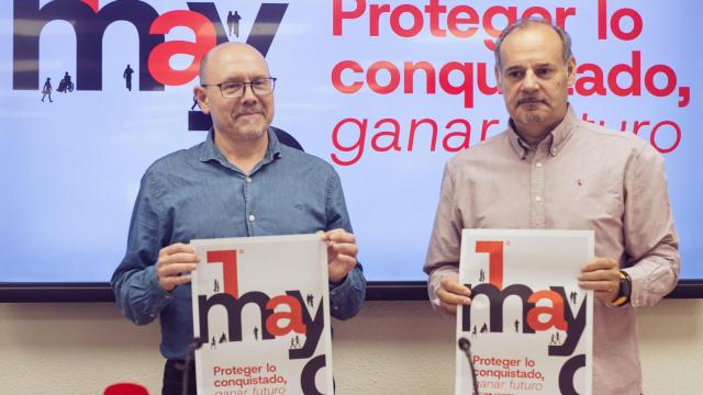 Manuel Pina y José Juan Arcéiz, en rueda de prensa
