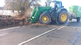 Imagen del estado que provocó en la provincia de Segovia el tren de borrascas de marzo