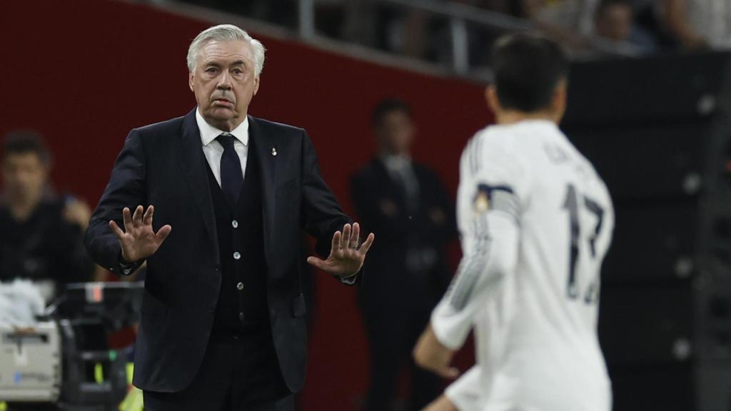 Ancelotti, en la final de la Copa del Rey
