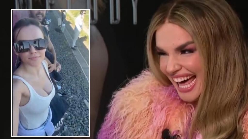 Melody se quedó atrapada en un tren por el apagón energético.