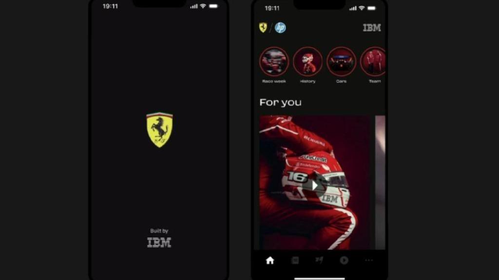 La nueva aplicación del equipo Ferrari de F1, alimentada por inteligencia artificial.