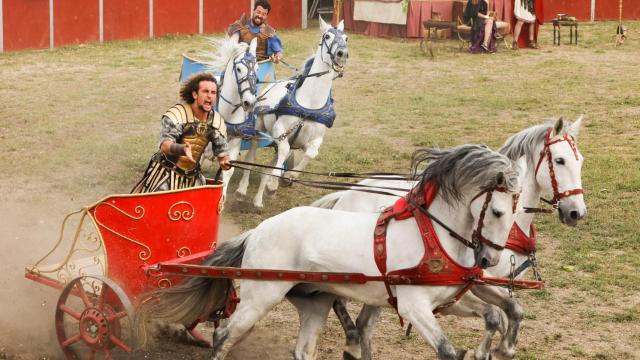 Una representación de la feria