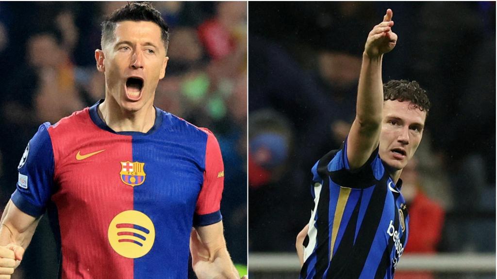 Robert Lewandowski y Benjamin Pavard.