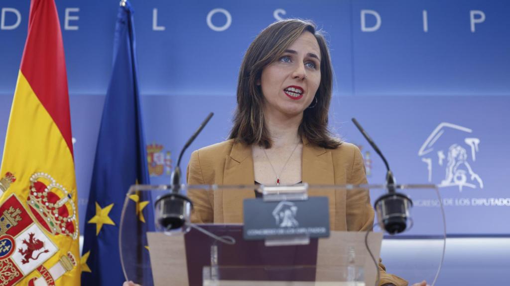 La secretaria general de Podemos, Ione Belarra, este martes en el Congreso de los Diputados.