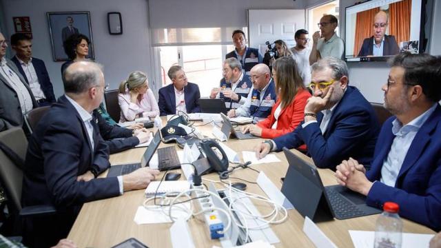 Reunión del Cecopi celebrada a las 20:00 horas en Toledo con la presencia del presidente de Castilla-La Mancha, Emiliano Garcia-Page y de la delegada del Gobierno, Milagros Tolón.