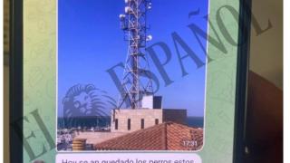 Mensaje en uno de los canales de los lancheros de la costa andaluza.