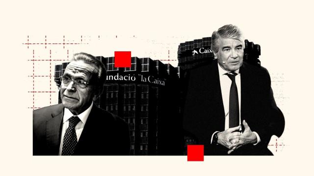 Isidro Fainé, presidente de la Fundación 'La Caixa', y Francisco Reynés, presidente ejecutivo de Naturgy, en un montaje sobre los cambios en CriteriaCaixa.