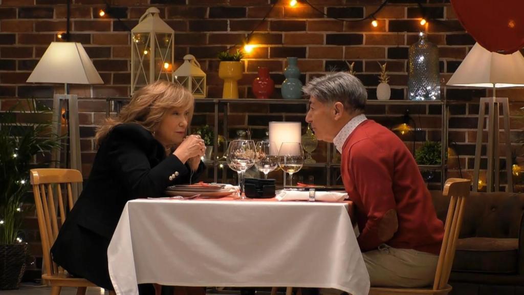 Momento de la cita entre Francisca y Juan, en 'First Dates'