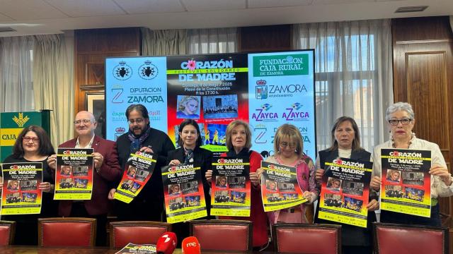 Presentación del festival solidario de Nuestra Madre en Caja Rural de Zamora