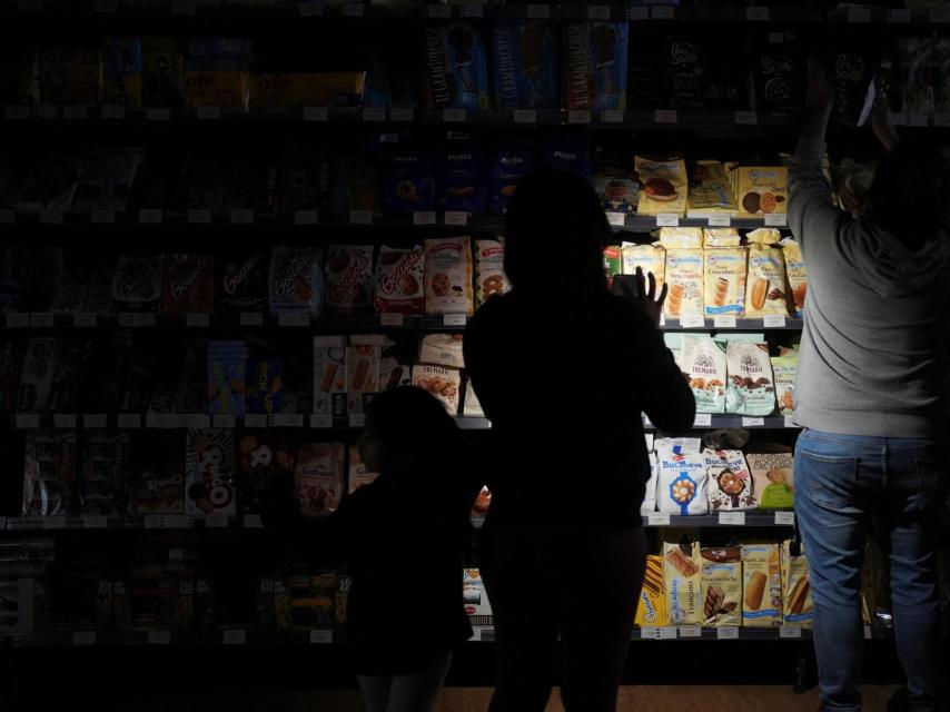 Apagón en un supermercado en Barcelona.