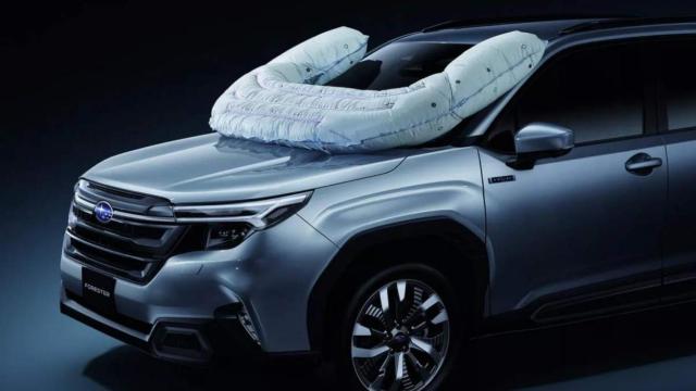 El airbag exterior que protege a los ciclistas en caso de accidente.