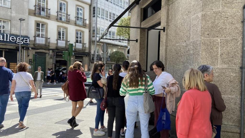 Colas este lunes frente al Victoria.