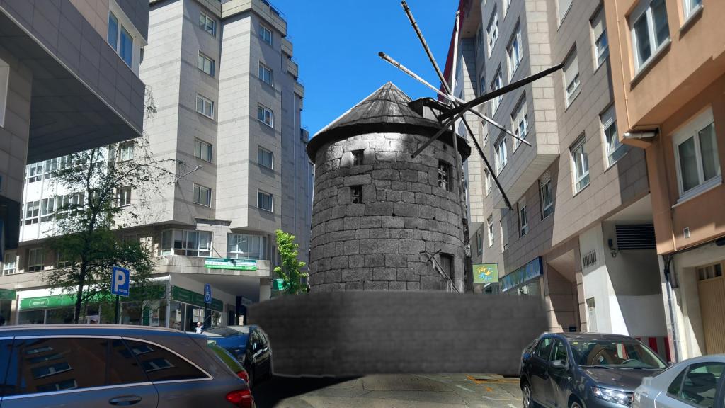 Fotomontaje a partir de los otros molinos de la ciudad