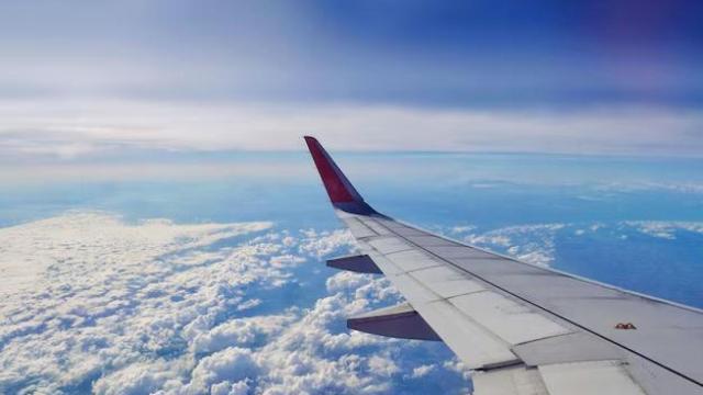 Una imagen de un avión de archivo.