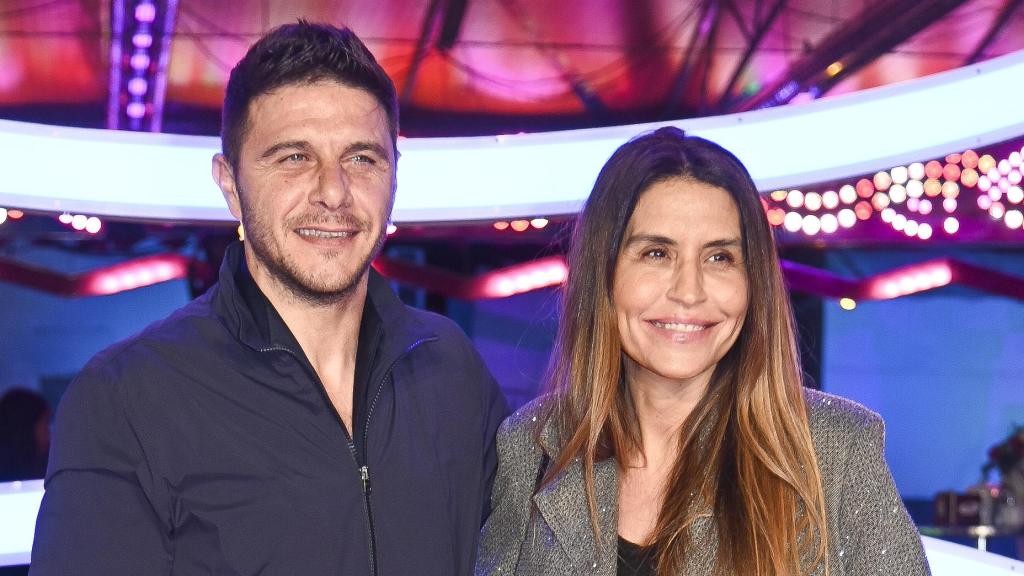 El matrimonio, feliz y sonriente.