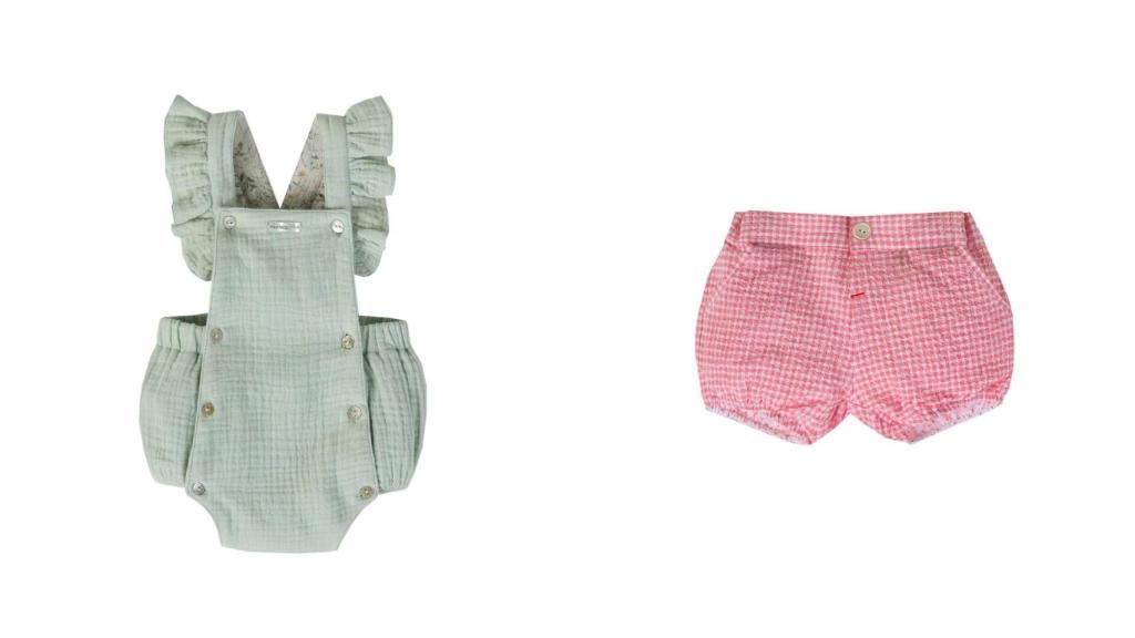 Ranita con volantes (89,90 euros) y Ranita cuadros fresa (59,90 euros)