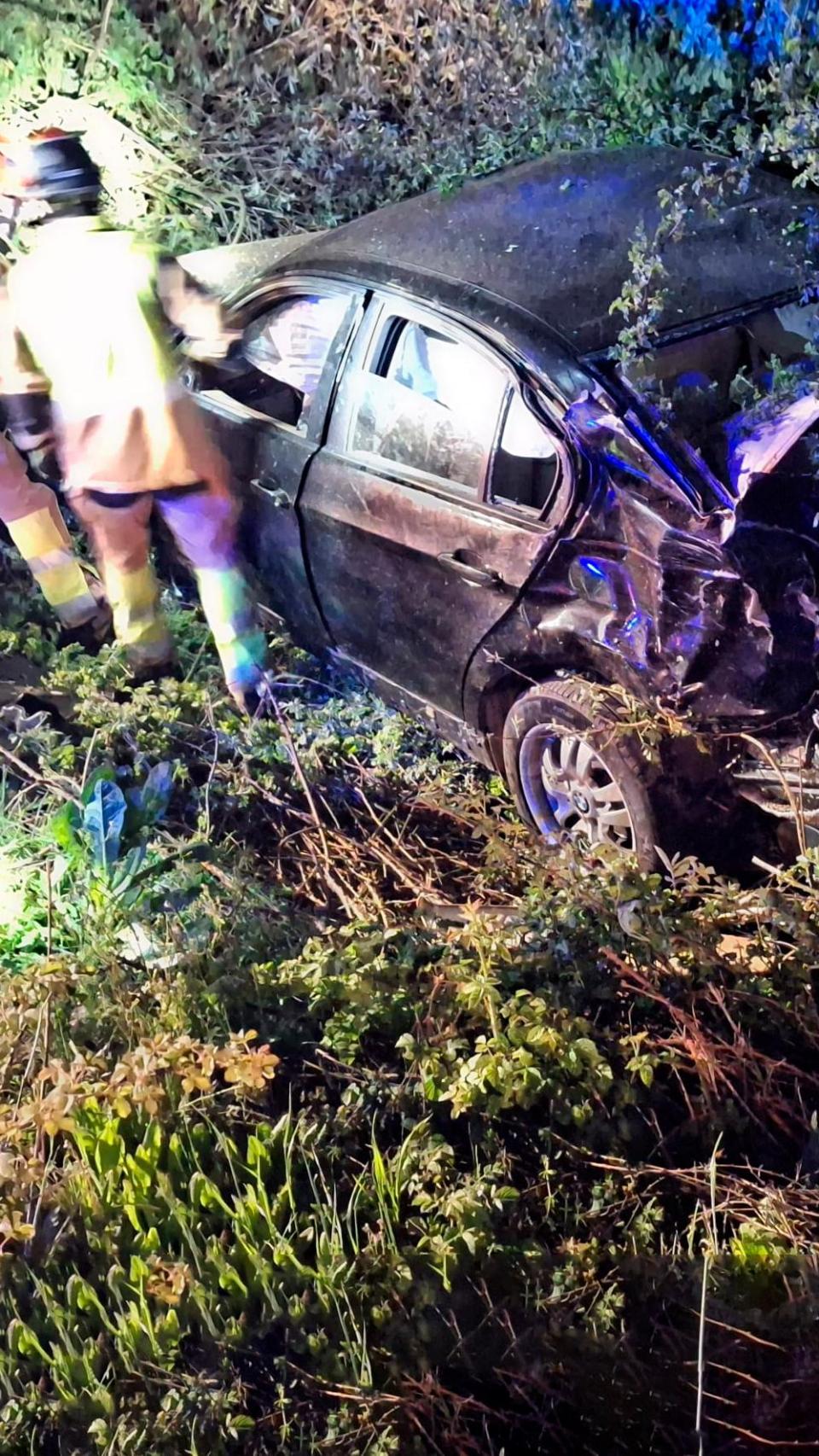 El estado del vehículo tras el accidente en la provincia de León