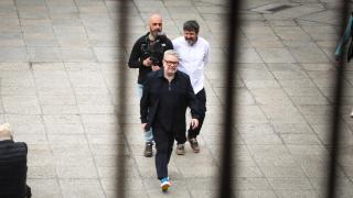 Alberto Chicote y su equipo grabando Batalla de Restaurantes en la Plaza Mayor de Salamanca
