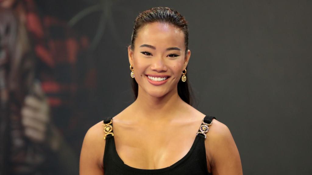 La actriz Nona Sobo en un acto público.