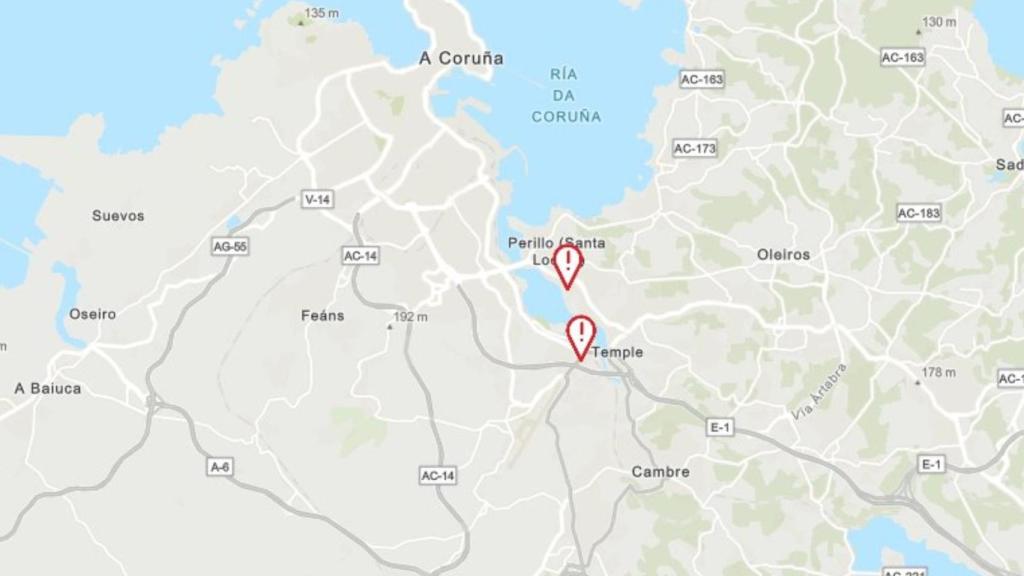 Mapa de incidencias de Naturgy