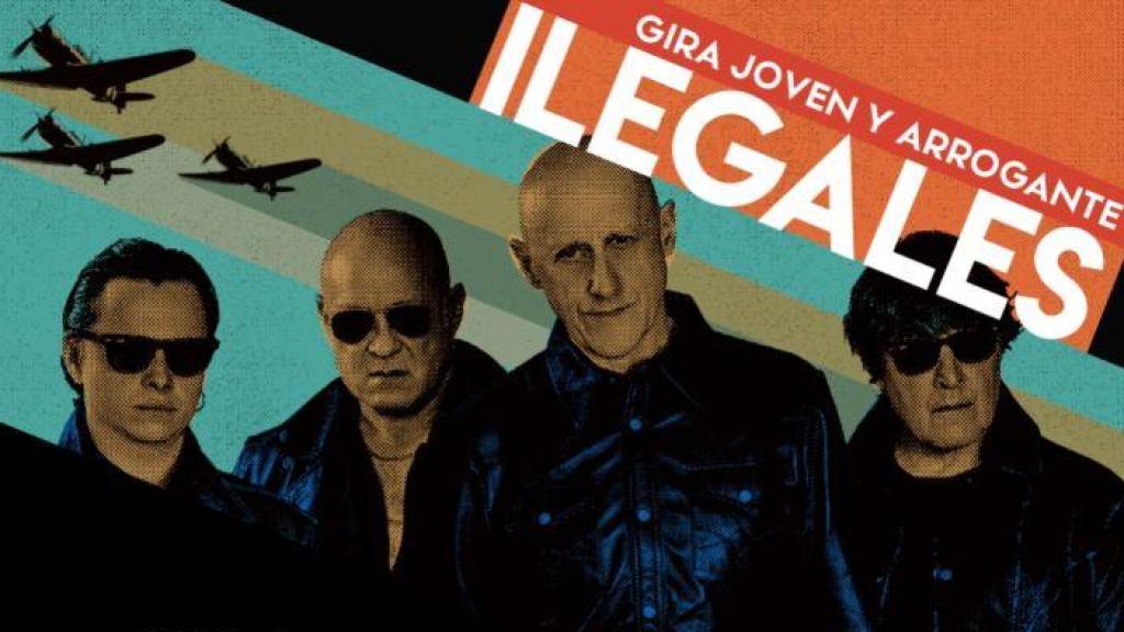 Cartel de la gira 2025 de Ilegales.