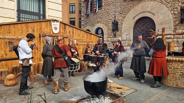 Una jaima durante los medievales de Teruel.