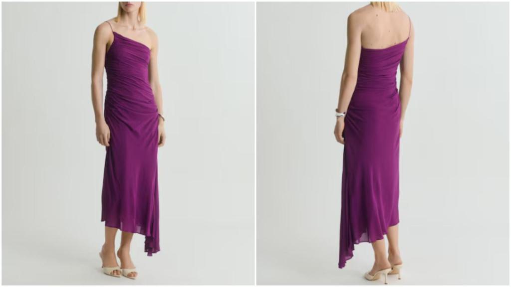 Vestido asimétrico de Mango. Ref: 87009087