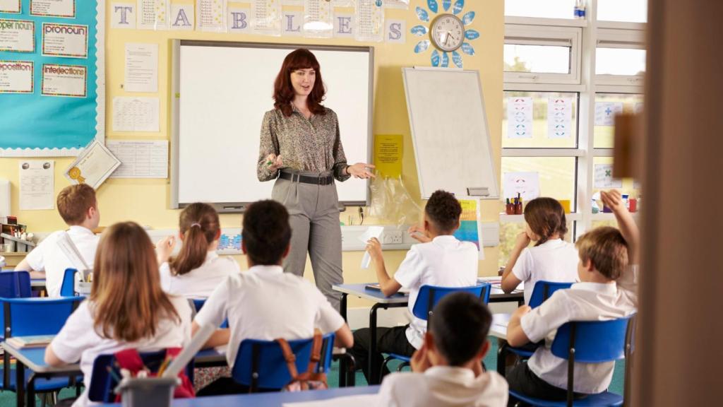 Una profesora de Educación Primaria.