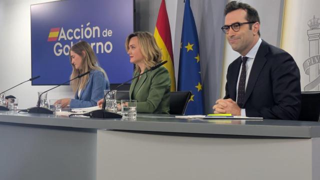Sara Aagesen, Pilar Alegría y Carlos Cuerpo.