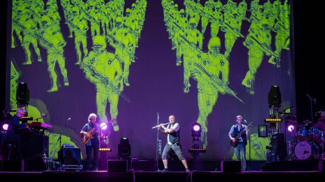 Jethro Tull durante un concierto.