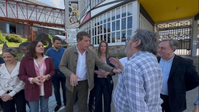 Jose Ramón Gómez Besteiro y Segismundo García durante el encontronazo.