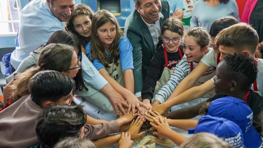 Instante de la actividad en Laxe (A Coruña).