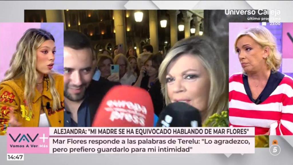 Alejandra Rubio y Carmen Borrego, en 'Vamos a ver'