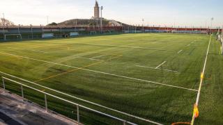 Campo número 2 de la Ciudad Deportiva Arsenio Iglesias - Torre, mixto con rugby.