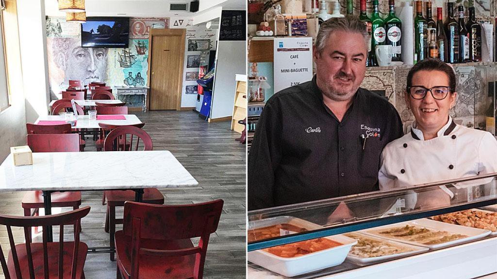 Beatriz y Carlos en su Restaurante Esquina Colón de Arroyo