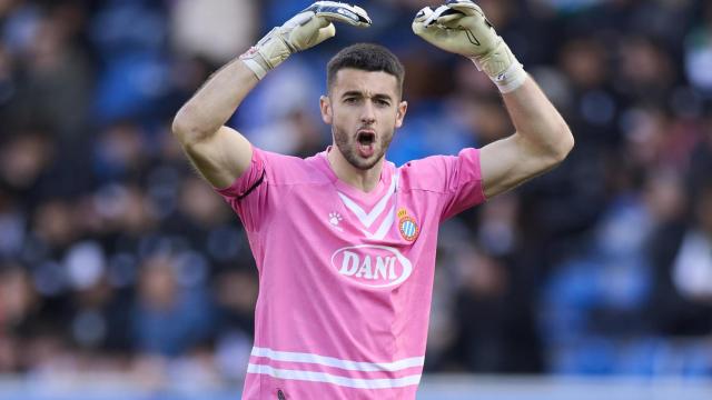 Joan García, durante un partido.