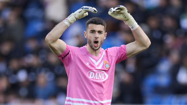 Joan García, durante un partido.